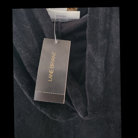 LANE BRYANT VENEZIA SPORT TERRY CLOTH COVER UP HOODIE BNWT SIZE 18/20 - Picture 3 of 5